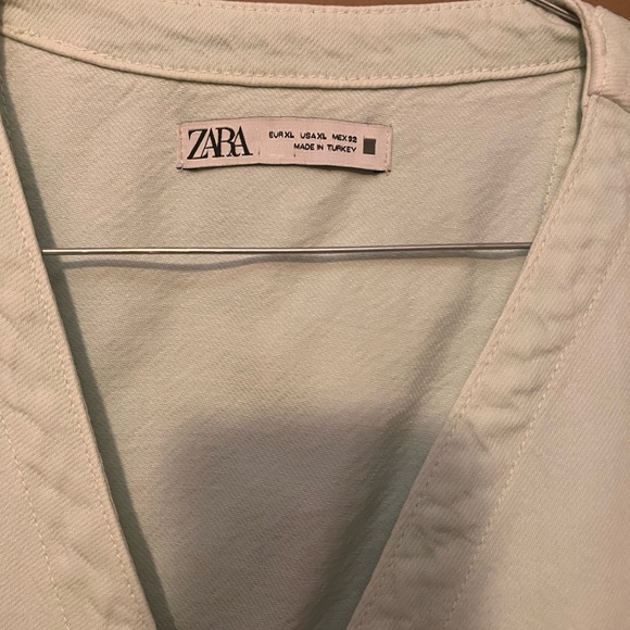 Zara - Cropped Denim Vest - Picture 4 of 4